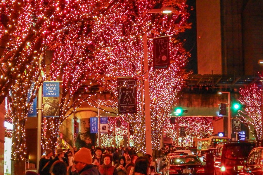 Trình diễn ánh sáng Giáng sinh ở Roppongi Hills